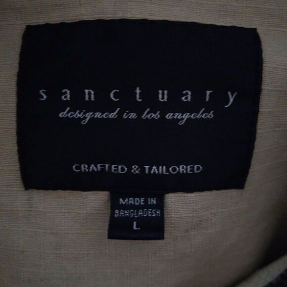 Sanctuary Camo Utility Jacket Shacket-Large-Pockets-Unlined-Lightweight - Picture 7 of 8